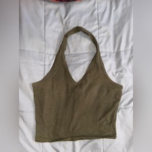Olive Green Halter Top